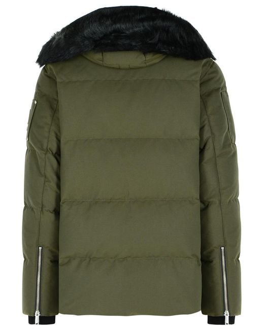 Moose Knuckles Green Cotton And Nylon Jacket for men