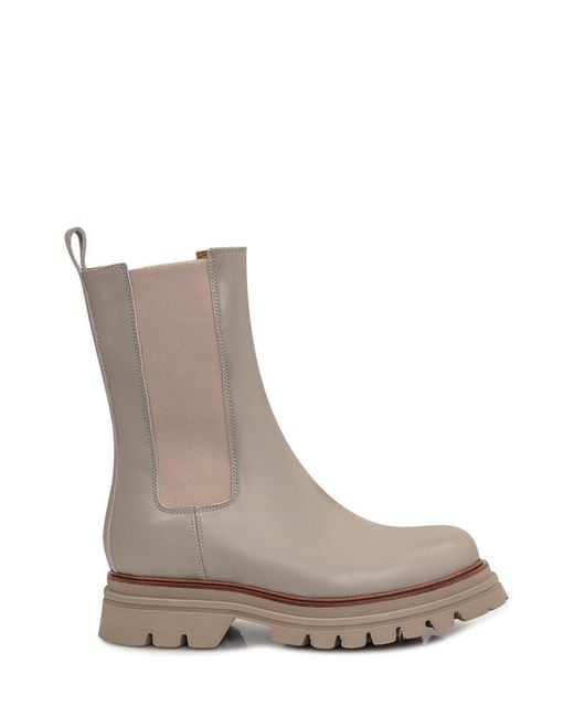 Ennequadro Brown Leather Boot