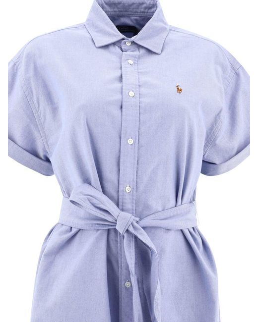 Polo Ralph Lauren Blue "Pony" Shirt Dress