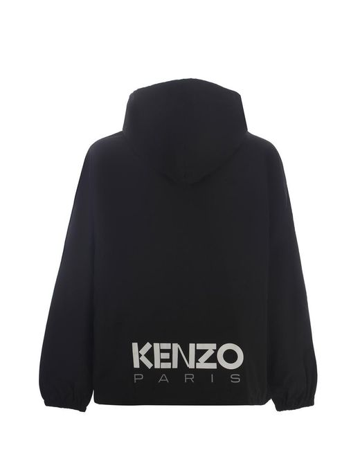 KENZO Black Windbreaker for men