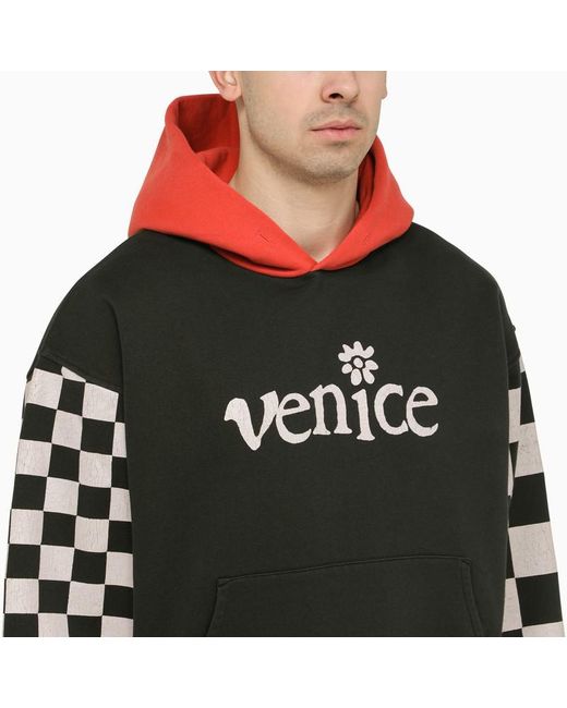 ERL Venice Black/white Hoodie for men