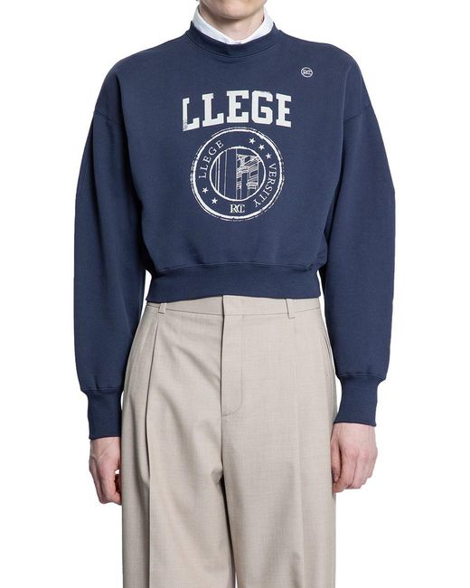 RECTO. Blue Sweatshirts for men