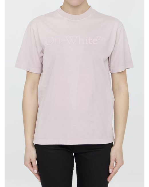 Off-White c/o Virgil Abloh Pink Laundry Casual T-Shirt