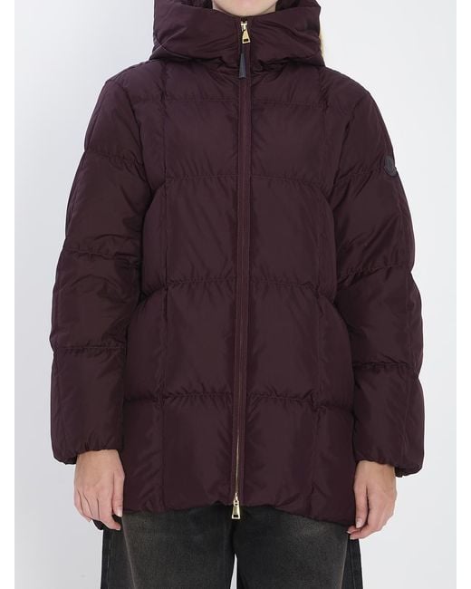 Moncler Purple Darbon Puffer Jacket