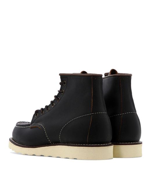 Red Wing Black "classic Moc" Lace-up Boots for men