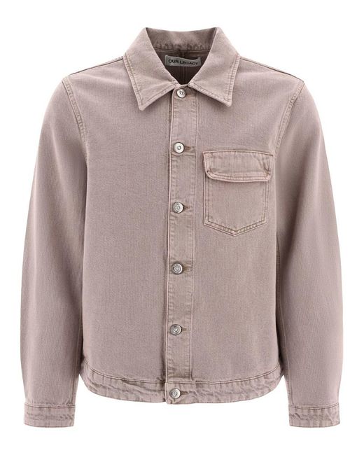 Our Legacy Pink "Rebirth" Overshirt Jacket for men