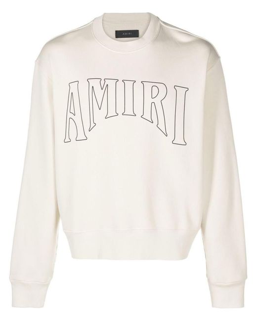 Amiri Sweatshirt With Logo in White | Lyst