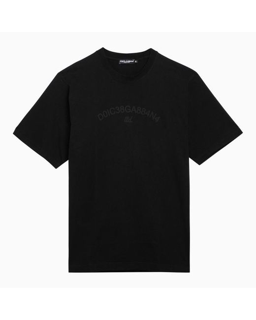 Dolce & Gabbana Black Dolce&Gabbana T-Shirt With Logo for men