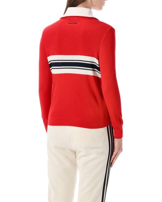 Adidas Originals Red Adidas X Wales Bonner Knitted Track Top