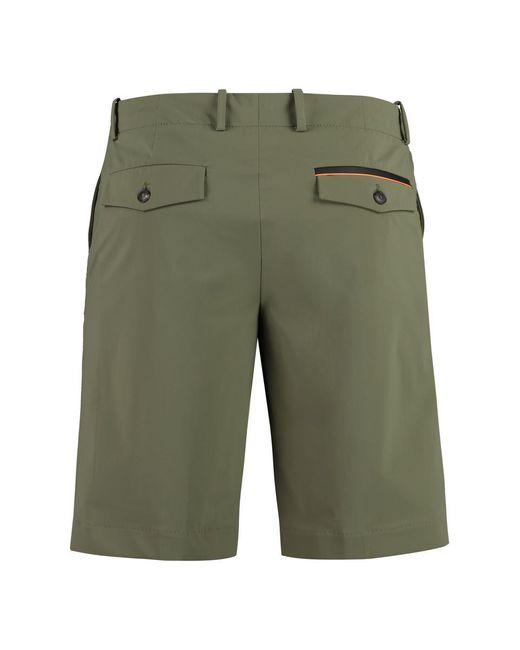 Rrd Green Week End Bermuda Shorts In Stretch Fabric for men