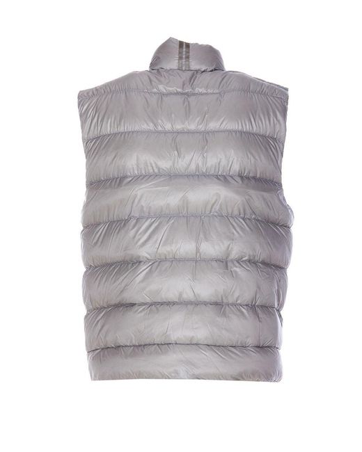 Canada Goose Gray Crofton Down Nylon Vest for men