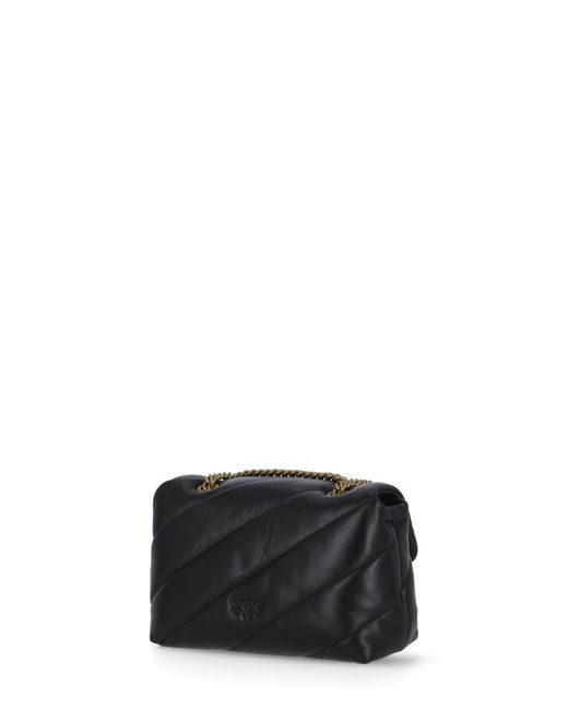 Pinko Black Love Mini Puff Shoulder Bag