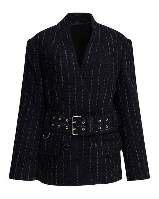 Isabel Marant Blue "fyma" Short Coat