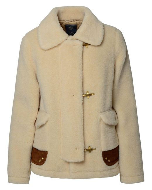 Fay Natural 3-Hook Fleece Jacket