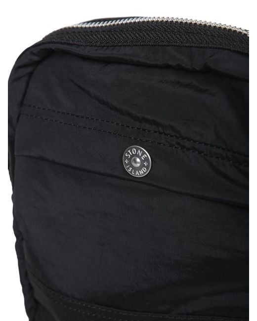 Stone Island Black Belt Bags for men