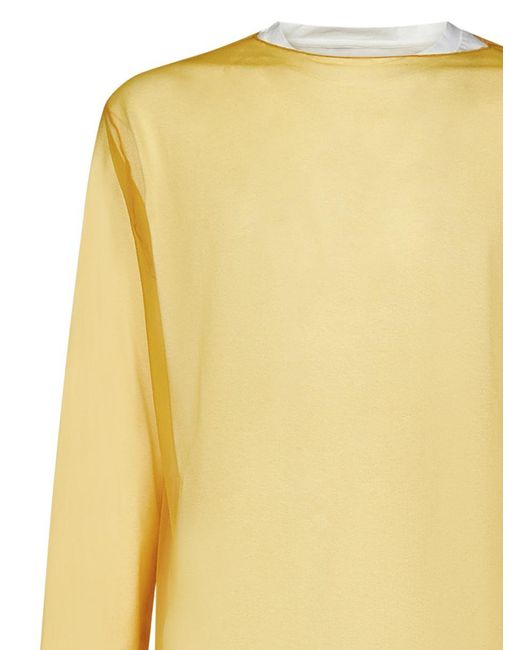 Jil Sander Yellow T-Shirt for men