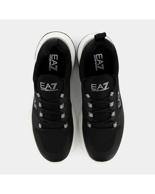 EA7 Black Shoes for men