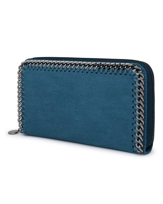 Stella McCartney Blue Recycled Polyester Wallet