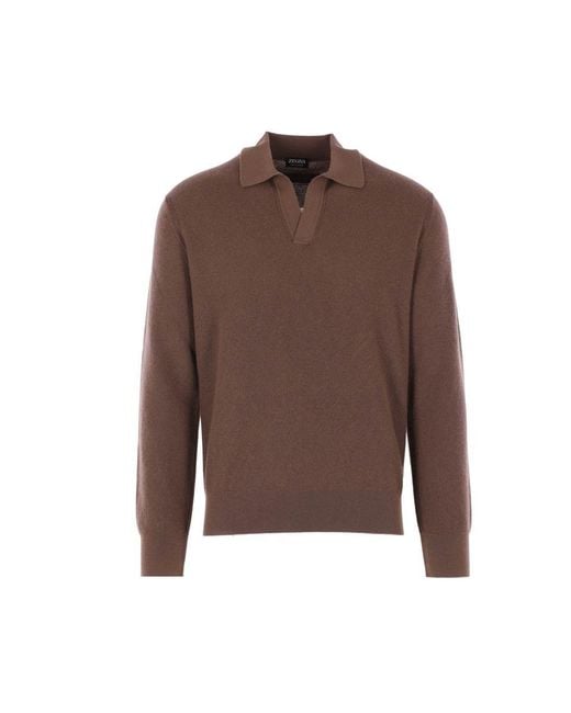 Zegna Brown Sweaters for men