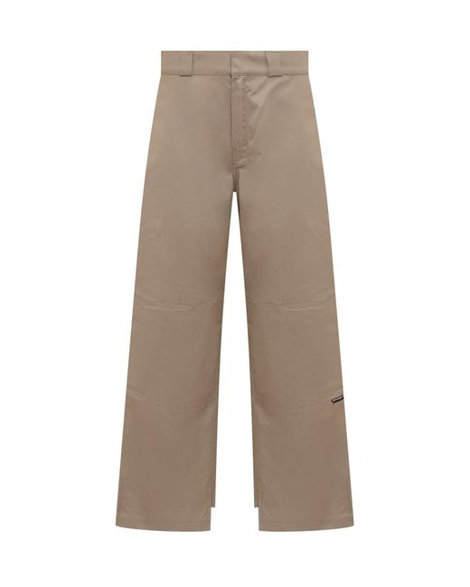 Palm Angels Natural Reversed Chino Pants for men