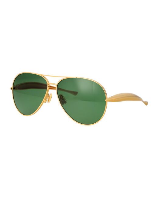 Bottega Veneta Green Sunglasses