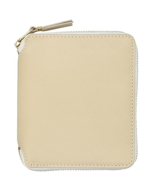 Comme des Garçons Natural Vertical Zip Around Wallet