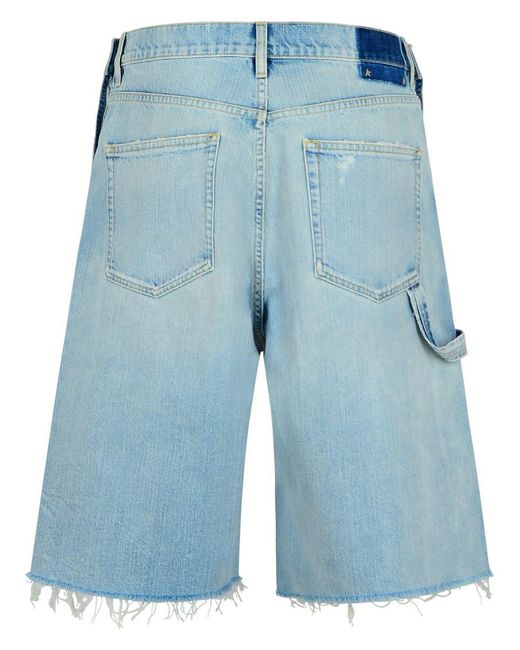 Golden Goose Deluxe Brand Blue Denim Bermuda Shorts for men