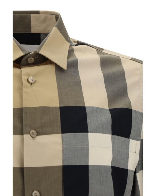 Burberry Multicolor Oversized Check Shirt for men