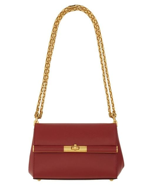 【関税&送料込】Dolce&Gabbana Small Red Shoulder Bag Marlene Dolce & Gabbana Mini Leather Shoulder Bag For in Red | Lyst