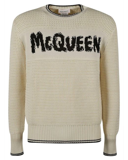Alexander McQueen Gray Sweaters for men