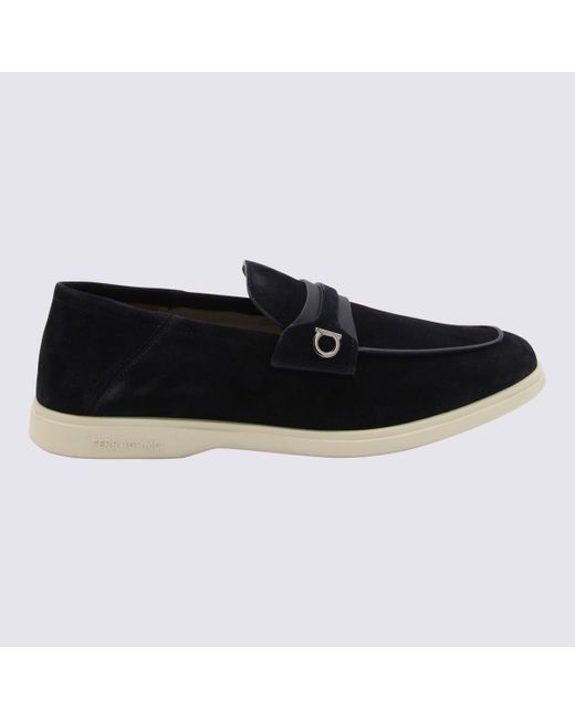 Ferragamo Black Dark Loafers for men