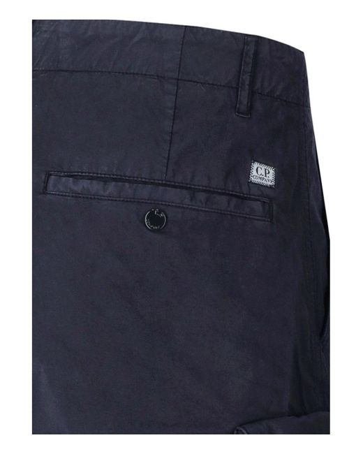 C P Company Blue Cargo Bermuda Shorts for men
