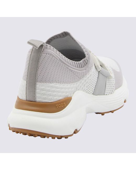 Tod's White And Leather Kate Sneakers