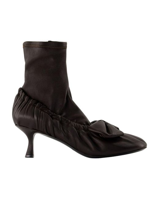 Acne Black Bow Boots