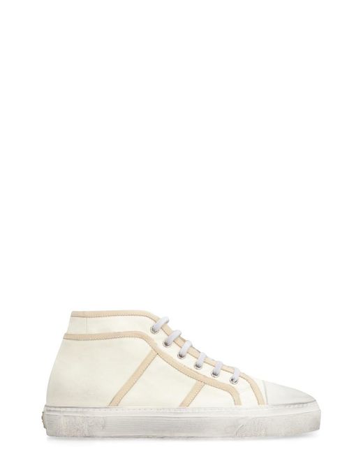 Dolce & Gabbana Natural Canvas Mid-top Sneakers for men