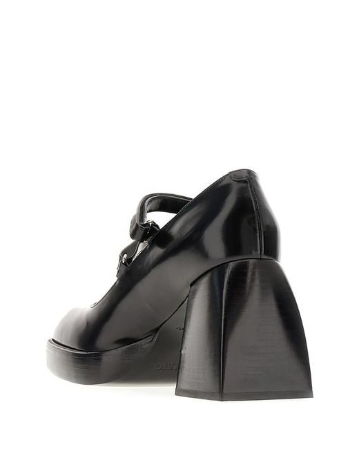 NODALETO Black Heeled Shoes