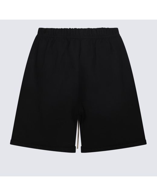 Fear Of God Black Cotton Shorts for men