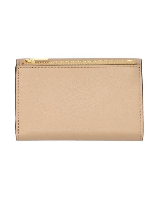 Mulberry Natural Darley Folded Multi-Card Wallet
