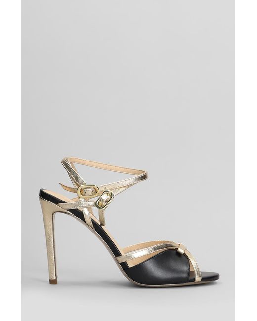 GOLD&ROUGE Bolly Sandals in Black | Lyst