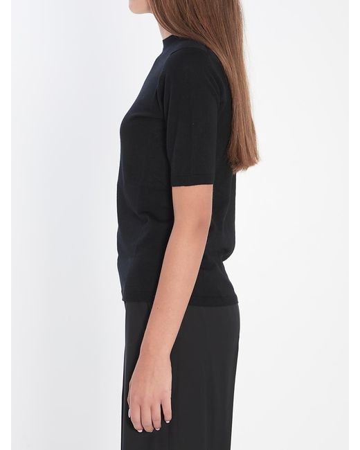 Max Mara Black Basic Wool Sweater