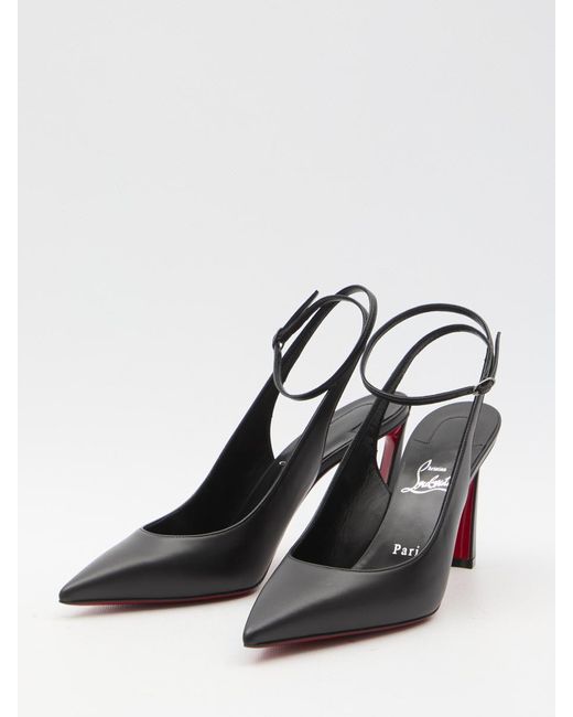 Christian Louboutin Condora Sling 85 Pumps in Black | Lyst