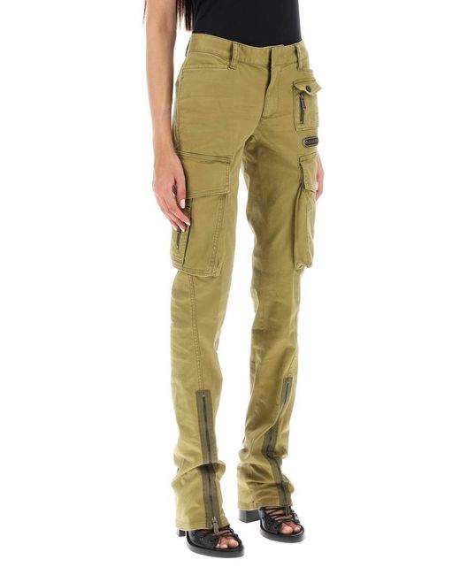 DSquared² Brown 'flare Sexy Cargo' Pants