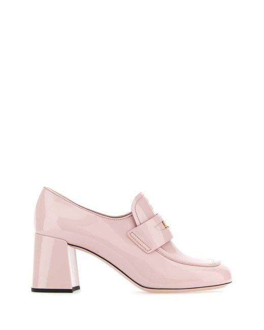 Pink miu deals miu shoes