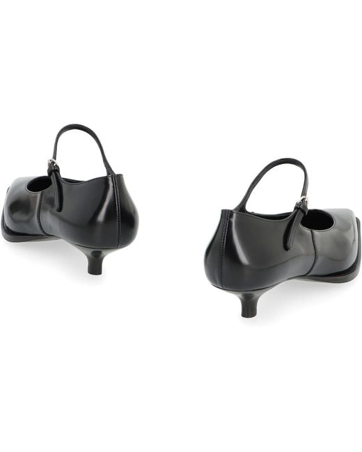 Miu Miu White Leather Pumps