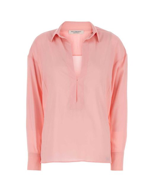 Philosophy Di Lorenzo Serafini Pink Shirts