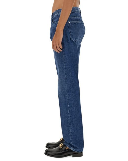 Versace Blue Regular Fit Jeans for men