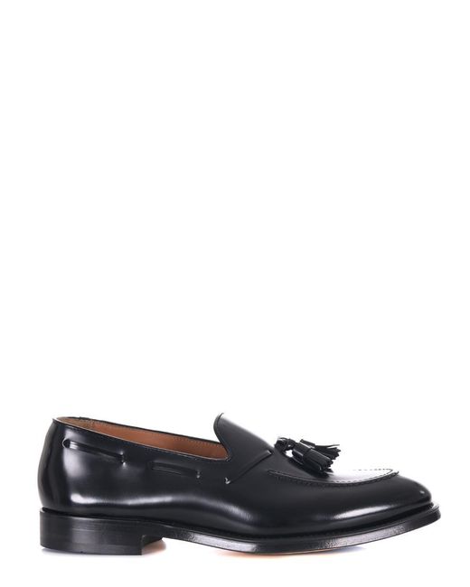 Doucal's Black Flat Shoes for men