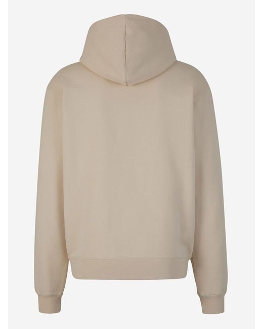 Jacquemus Natural Cotton Hood Sweatshirt for men