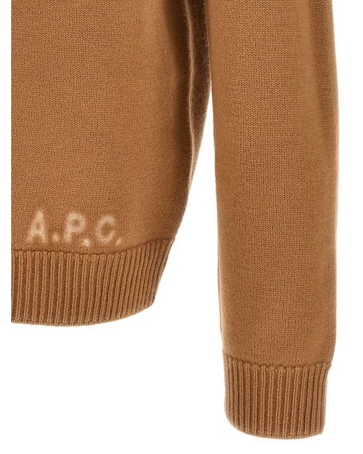 A.P.C. Brown Edward Sweater, Cardigans for men