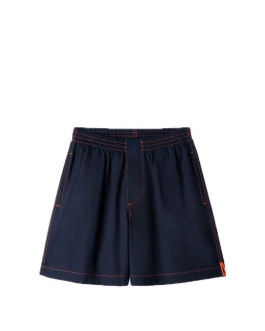 Sunnei Blue Elastic Shorts for men